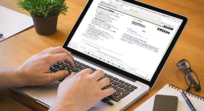 image depicting online services